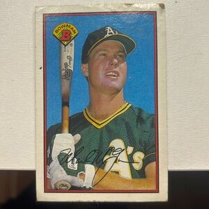 COLLECTORS EDITION 1989 Bowman Mark McGwire Oakland Athletics #197 Baseball Card